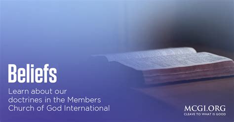 mcgi official website|Our Beliefs .